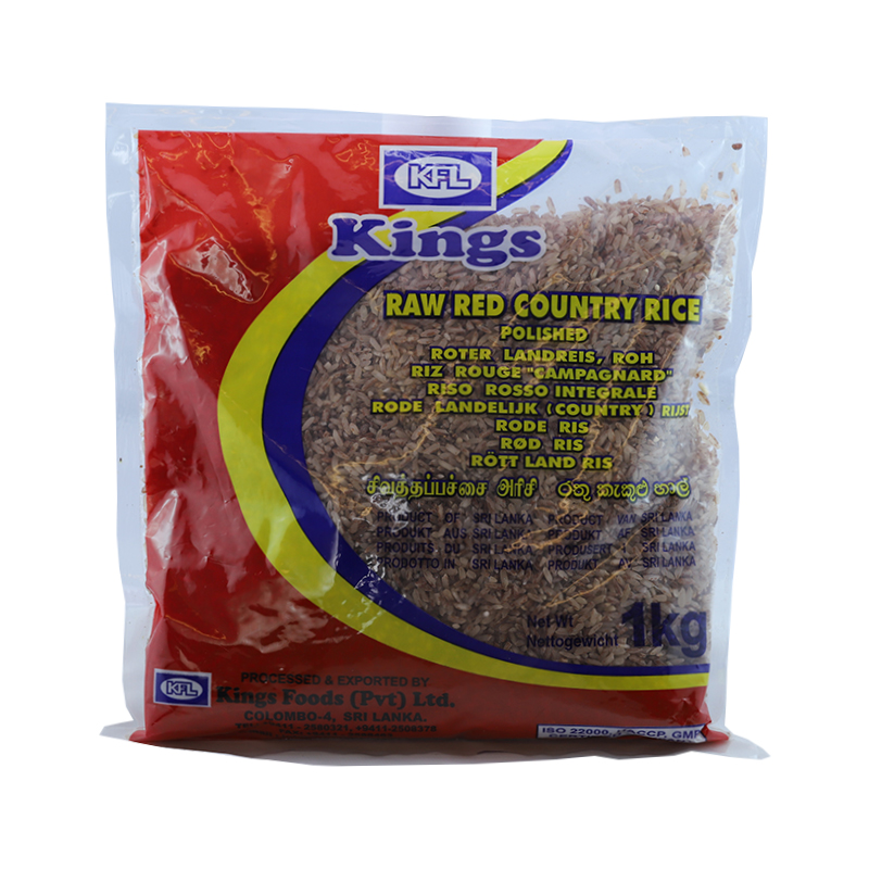 Kings Red Raw Rice 20 x 1 kg