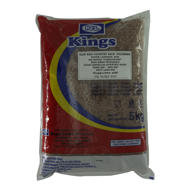 Kings Red Raw Rice 4 x 5 kg