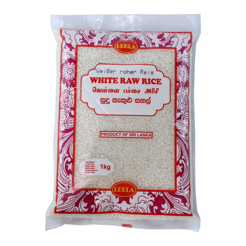 Leela White Raw Rice 20 x 1 kg