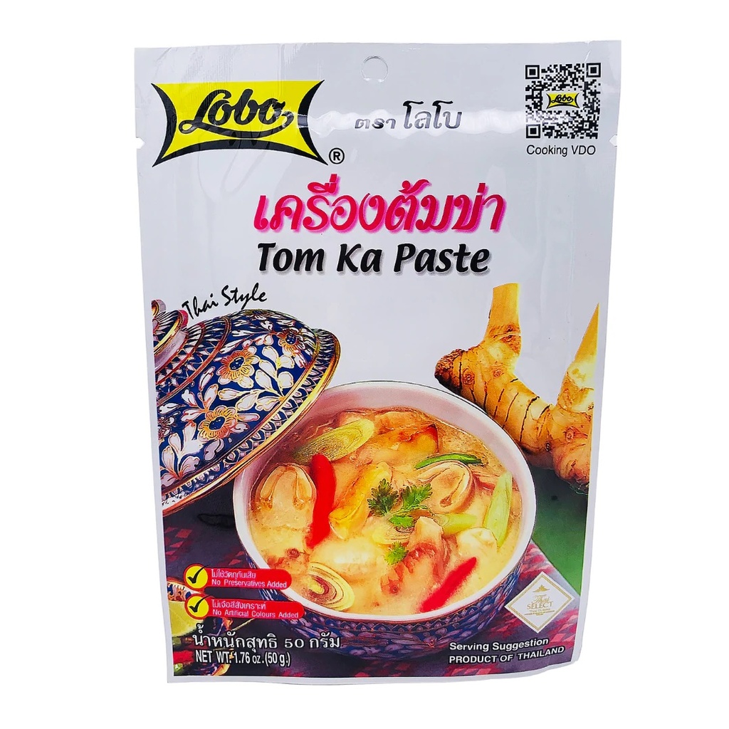 Lobo Wuerzpaste Fuer Thai Tom Kha Suppe 48 x 50 g