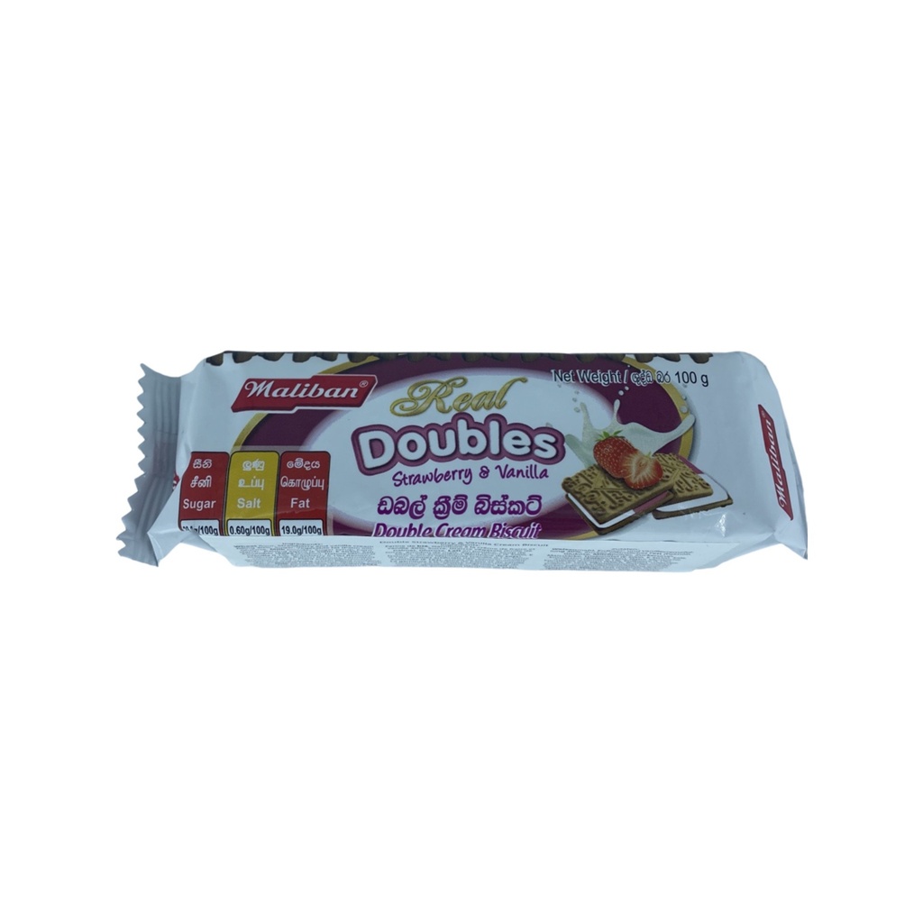 Maliban Double Cream Str Vanila 50 x 110 g