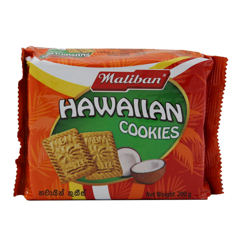 Maliban Hawaian Cookies 24 x 200 g