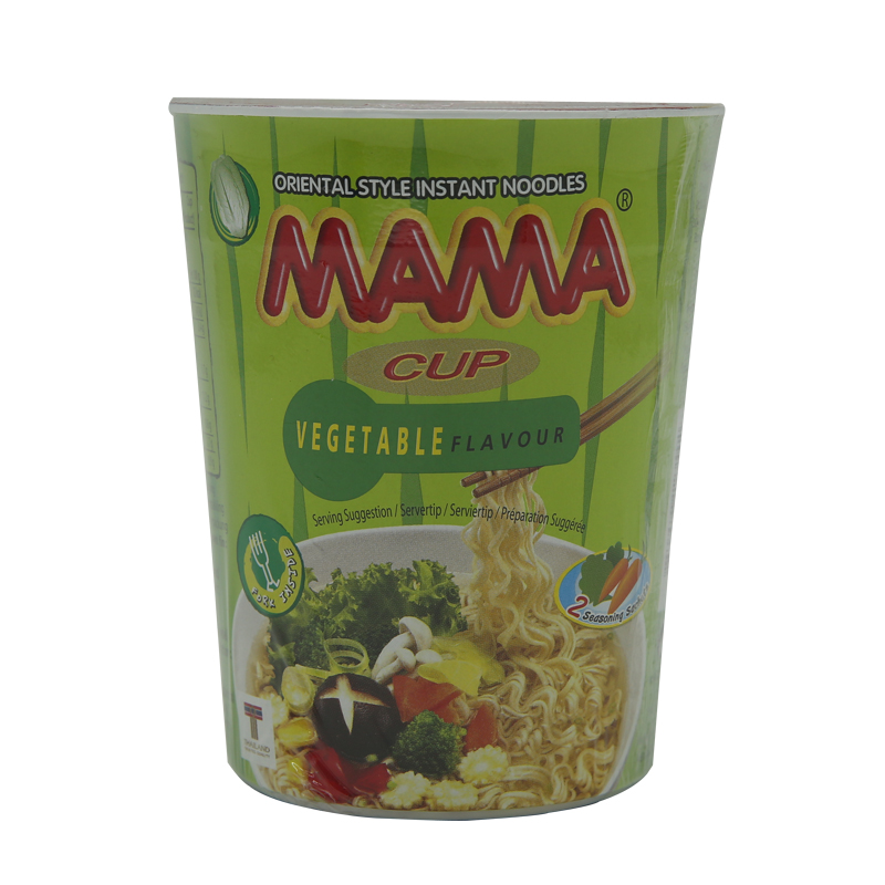 Mama Instant Cup Noodles Vegetable 16 x 70 g