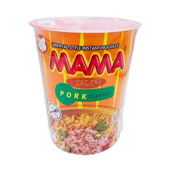 Mama Instant noodle Cup Pork 12 x 70 g