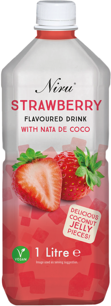 Niru Nata De Coco - Strawberry 6 x 1 L