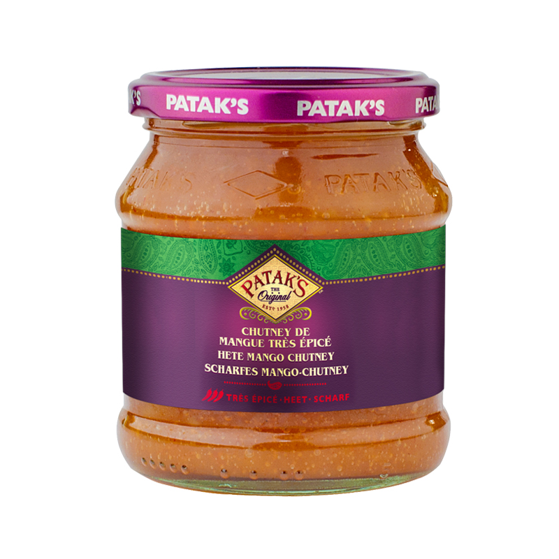 Pataks Mango Chutney Hot 6 x 340 g