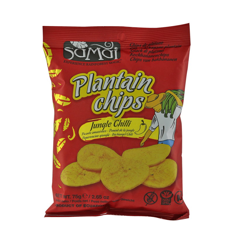 Samai Plantain Chips Chilli 15 x 75 g