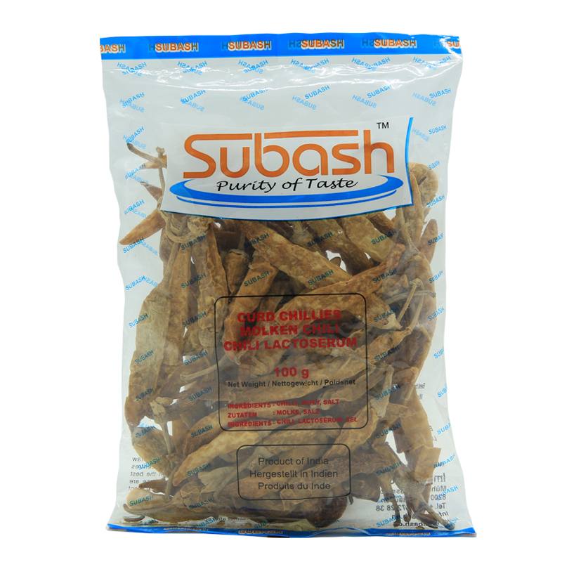 Subash White Chillies 100 x 100 g