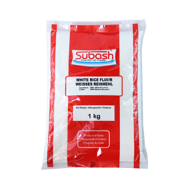 Subash White Rice Flour Plain Unrosted 20 x 1 kg