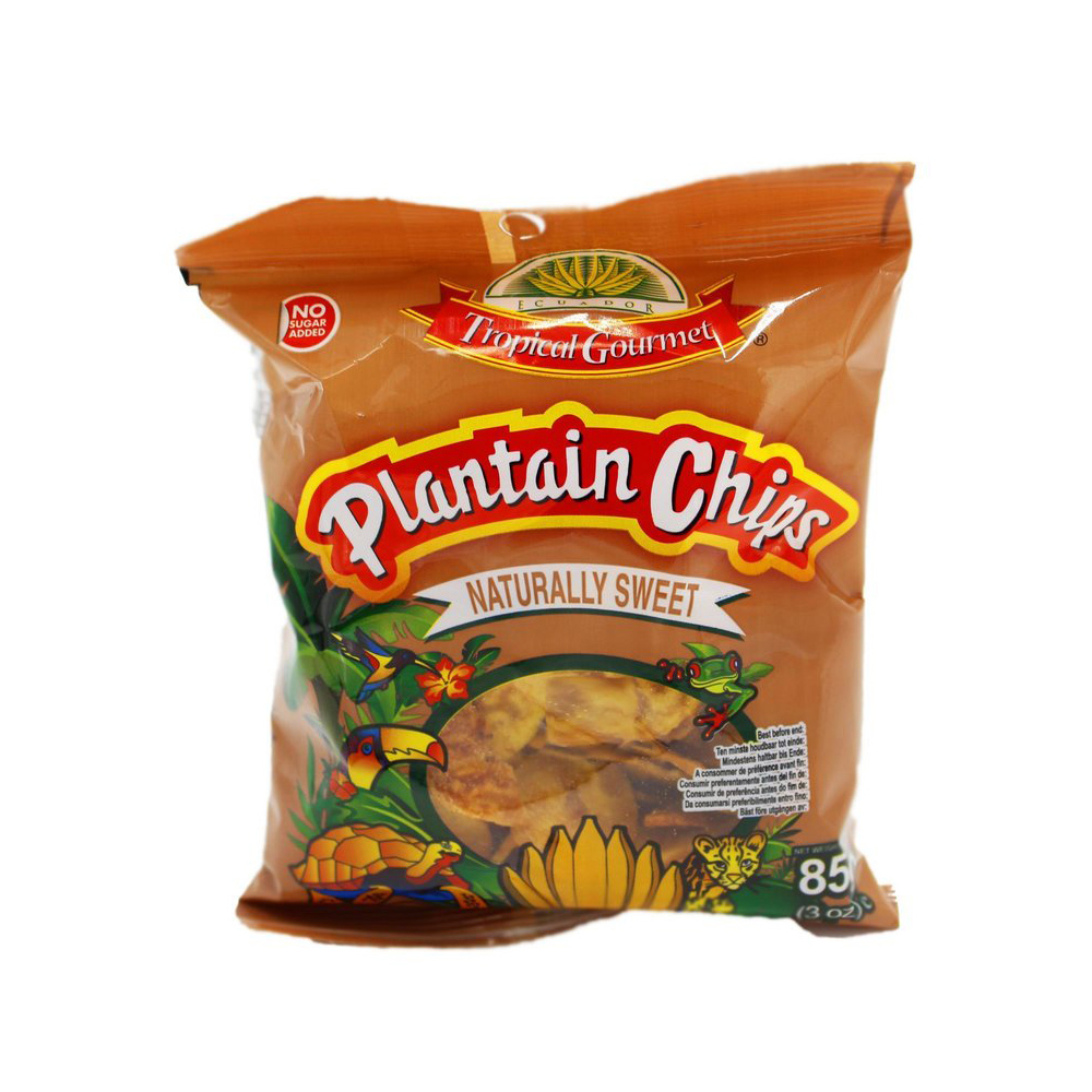 Tropical Gourmet Plantain Chips Sweet 20 x 85 g