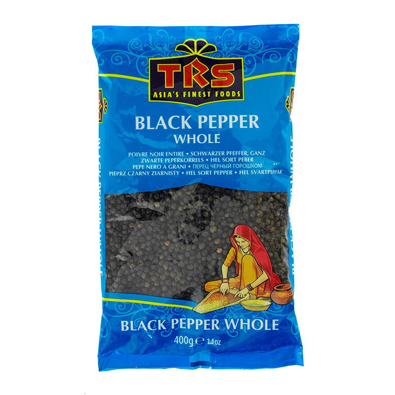 TRS Black Pepper Whole 10 x 400 g