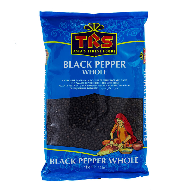 TRS Black Pepper Whole 6 x 1 kg