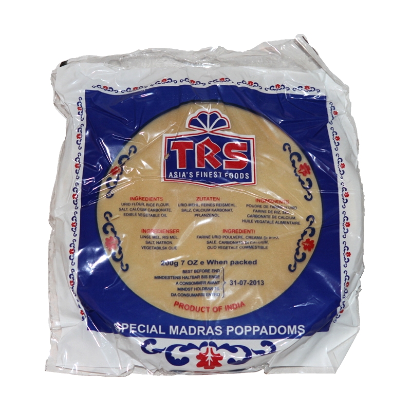 TRS Papadam Plain 60 x 200 g