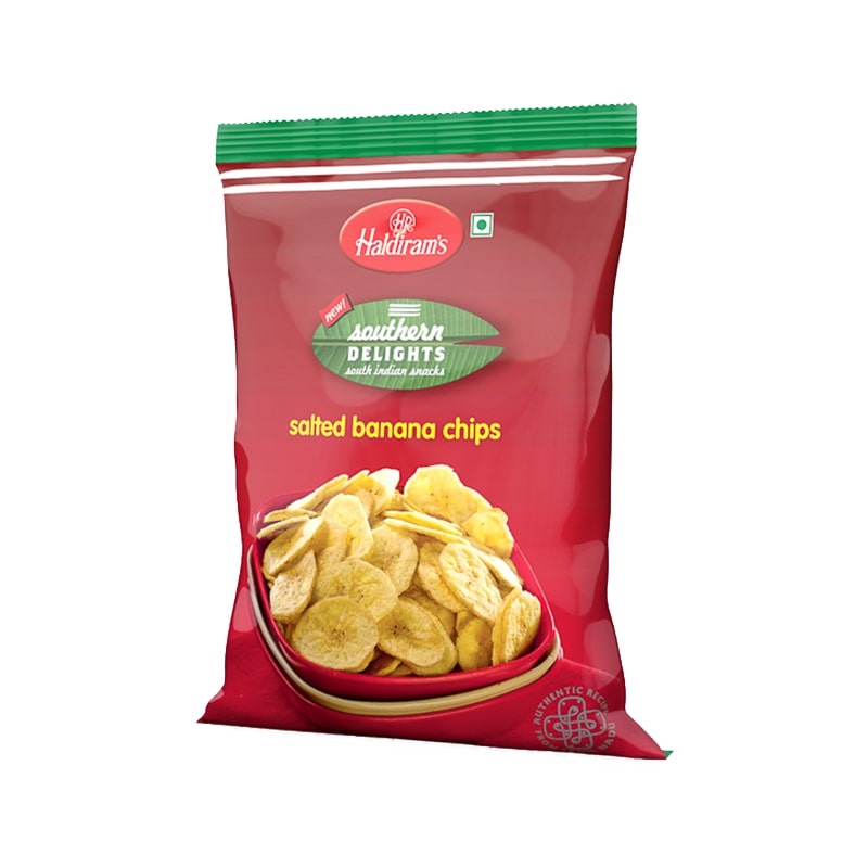 Haldiram Banana Chips Yellow Salted 6 x 180 g