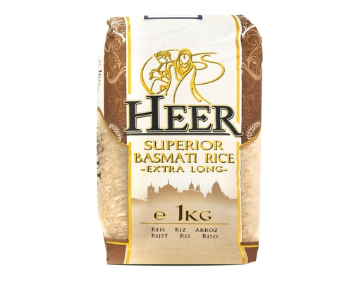 [13405] Heer Long Grain Basmati Rice 6 x 1 kg