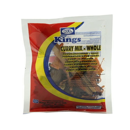 [1253] Kings Curry Mixed Whole 100 x 50 g