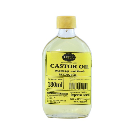 [7728] Leela Castor Oil 24 x 180 ml