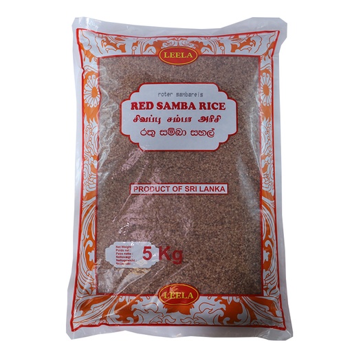 [12365] Leela Red Samba Rice 5 x 5 kg