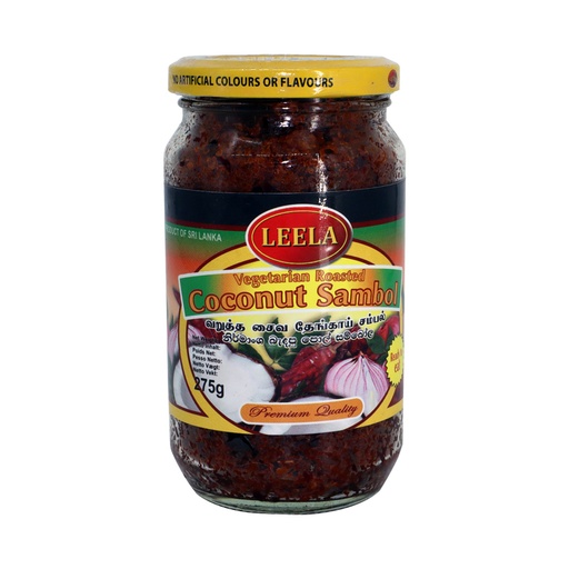 [7538] Leela Veg.Coconut Sambol - Roasted 12 x 275 g