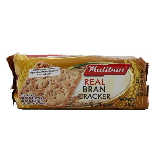 [5253] Maliban Bran Cracker 24 x 210 g