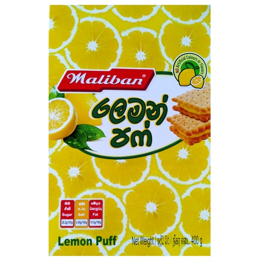 [9471] Maliban Lemon Puff 14 x 400 g