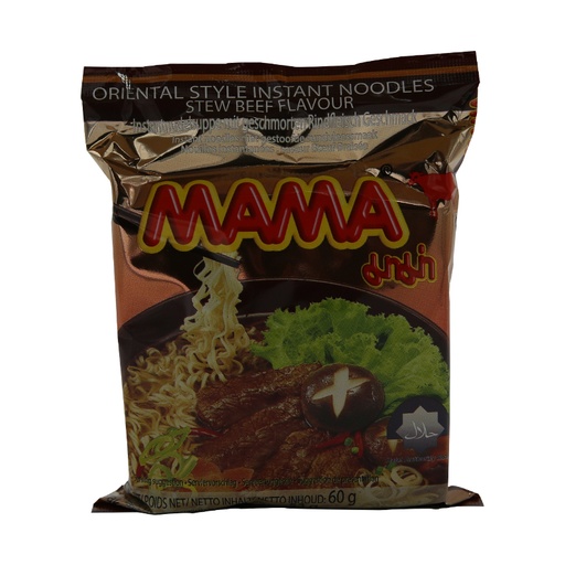 [3239] Mama Instant Noodle Beef 30 x 60 g