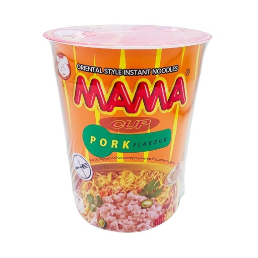 [2549] Mama Instant noodle Cup Pork 12 x 70 g