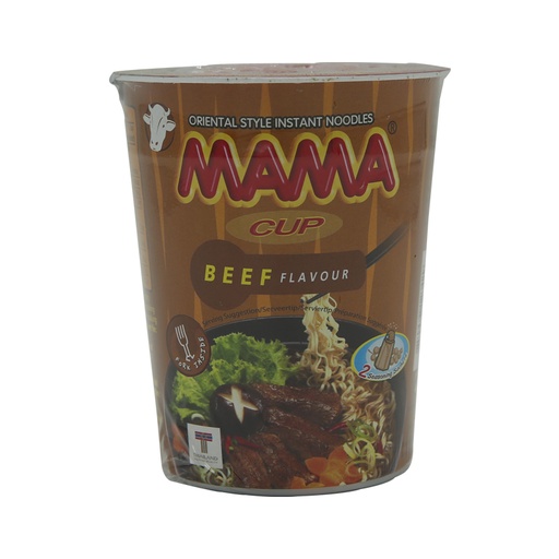 [2548] Mama Inst.noodle Cup Beef 16 x 70 g