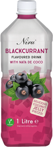 [14052] Niru Nata De Coco - Blackcurrant 6 x 1 L