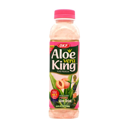 [7304] OKF Aloe Vera Drink Peach 20 x 500 ml