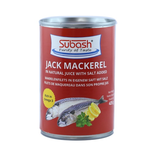 [2500] Subash Jack Mackerel 24 x 425 g