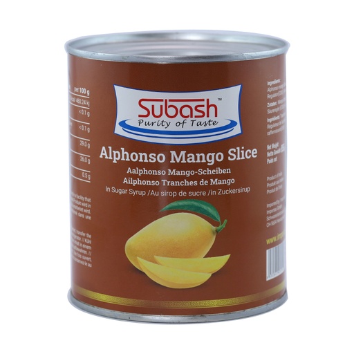 [7237] Subash Mango Slices 12 x 850 g