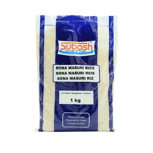 [3306] Subash Sona Masuri Rice 20 x 1 kg