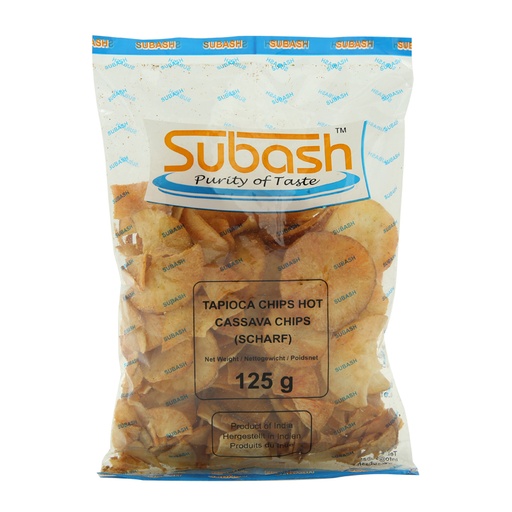 [7871] Subash Tapioca Chips  25 x 125 g