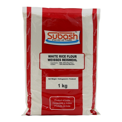 [5419] Subash White Rice Flour Roasted 20 x 1 kg