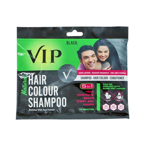 [8073] Vip Hair Color Shampoo  12 x 40 ml